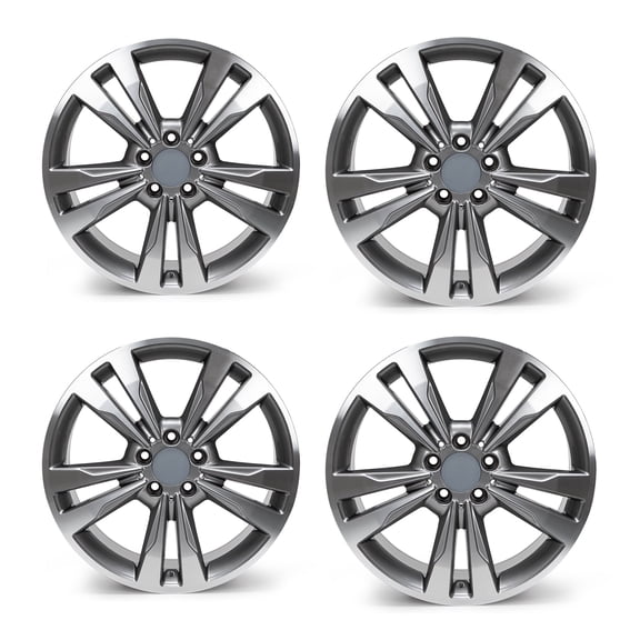 4-Pack 18x8.5 inch Replacement Rear Wheel Rim for Mercedes C300 C350e 2017-2018