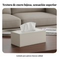 thumbnail image 5 of predolo Caja de Pañuelos de Piel Sintética Diseño Elegante Caja de Pañuelos de Cuero Sintético Resistente Al Desgaste Servilletero para Empresas, Escritorio, 5 of 5