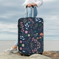 thumbnail image 3 of Lsque Colorful Flowers Printed Luggage Cover, Travel Luggage Protector,Scratch and Dirt Resistant, Fits 18-32 Inch Luggage - Large, 3 of 9
