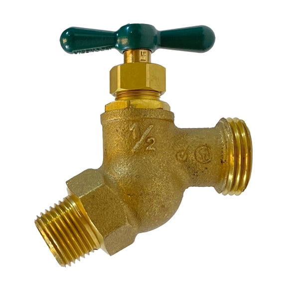 1/2 MIP X 3/4 Mht No Kink Hose Bibb LF, Plumbing Valves, Lead Free Valves