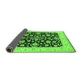 thumbnail image 2 of Ahgly Company Indoor Square Oriental Green Traditional Area Rugs, 7' Square, 2 of 4