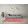 thumbnail image 3 of Ahgly Company Machine Washable Indoor Rectangle Abstract Red Modern Area Rugs, 7' x 9', 3 of 4