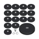 thumbnail image 1 of Rubber Coated Magnet Neodymium Magnet Base with Rubber Coating Anti Scratch Magnet (16Pack), 1 of 5