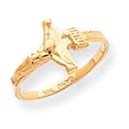 thumbnail image 1 of 14K POLISHED GOLD CRUCIFIX RING :  5.5, 1 of 1