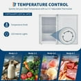thumbnail image 5 of Garvee 3.0 Cu.ft Small Freezer, Mini Deep Freezer with Reversible Single Door & 7 Adjustable Thermostat for Apartment, Home, Office, White, 5 of 7