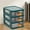 Green A, variant on 4-Drawer Plastic Storage Organizer - Clear Stackable Desktop Cabinet for Office & Craft Supplies (Green, BPA-Free, Childproof Lock)