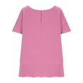 thumbnail image 6 of Blczomt Pink Womens Shirts Trendy Blouses Lightweight Short Sleeve Womens Blouses Casual,XL, 6 of 9