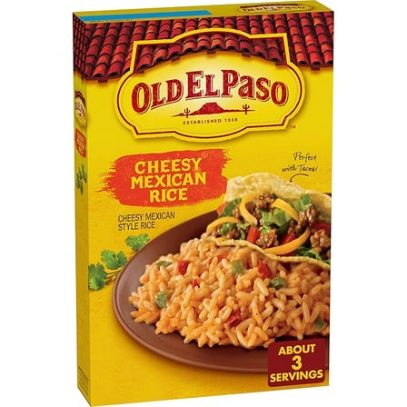 1x Old El Paso Cheesy Mexican Rice Mix, Side Dish, 7.6 oz