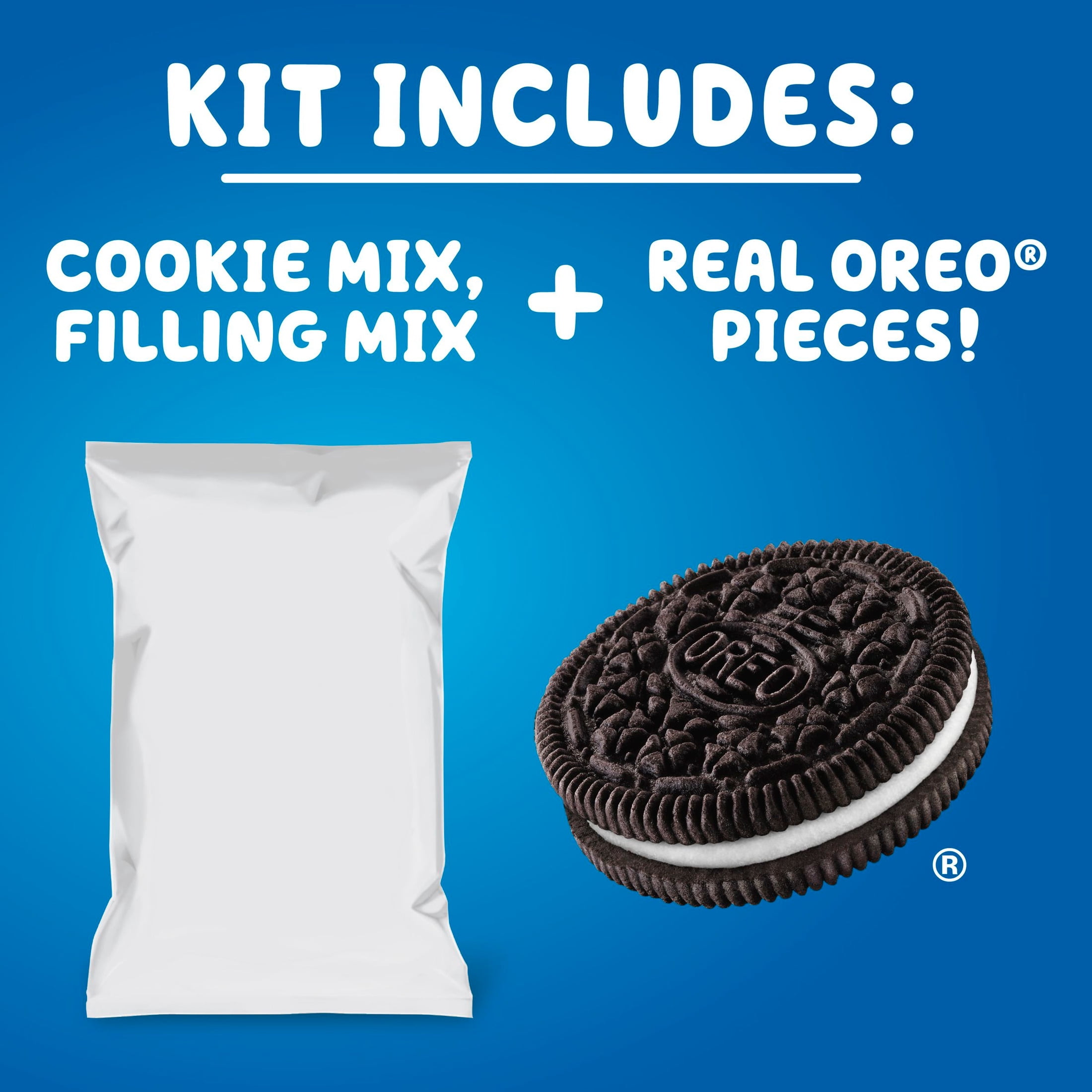 (3 pack) Betty Exclusives OREO Cookie Pie Mix, Baking Mix Made with Real OREO Cookie Pieces, 8.6 oz