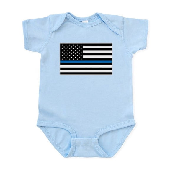 CafePress - Blue Line Onesie Body Suit - Baby Light Bodysuit, Size Newborn - 24 Months