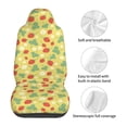 thumbnail image 5 of Sikiie Floral Strawberr Car Seat Protector 2 Pack Car Seat Cushion Mat, Car Seat Covers for SUV, Truck, Van, 5 of 7