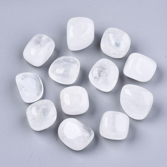 Natural Quartz Beads Tumbled Stone Healing Stones for 7 Chakras Balancing Therapy Vase Filler Gems No Hole/Undrilled 20~25x21~25x16~22mm 10~15pcs/bag 250~300g/bag