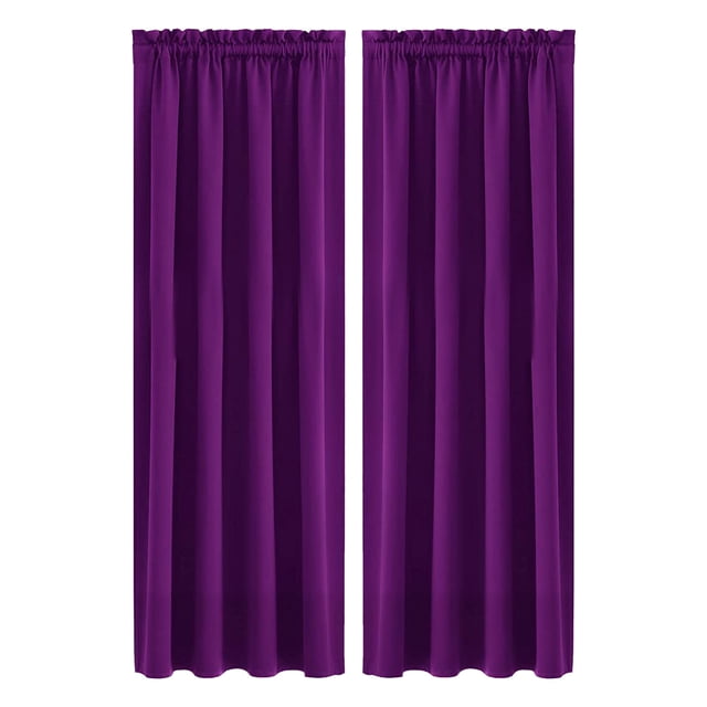 Rideaux Occultants Isolation Thermique, 52x84 Pouces Économes en Énergie, Draperies Insonorisées, Soie Unie Scandinave pour Chambre et Cuisine, Installation Facile