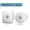 Round, variant on 6-Pack Drill-Free Adhesive Hooks, Nail-Free Wall Hangers for Kitchen, Bathroom, or Office (Spike Diameter 9mm)