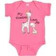 thumbnail image 3 of Inktastic My Grandma Loves Me Giraffe Boys or Girls Baby Bodysuit, 3 of 5