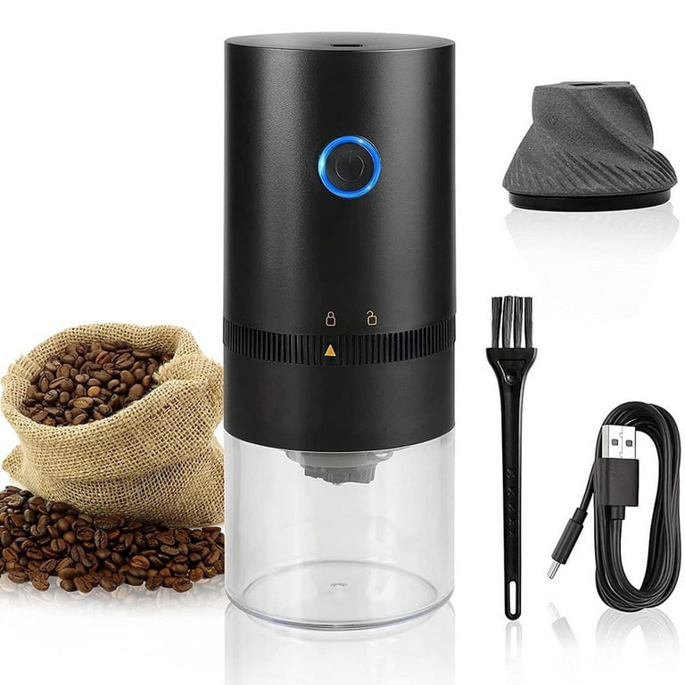 PARACITY Coffee Grinder Electric Burr, Small Cordless Coffee Grinder Mini  with Multi Grind Setting, Portable Coffee Bean Grinder Automatic for