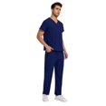 thumbnail image 2 of Wholesale Fashion Scrub Suits Hospital Uniform Set Solid Color Gown Pocket Scrubs Sets for Women Mans Joggers Pants Suit, 2 of 11