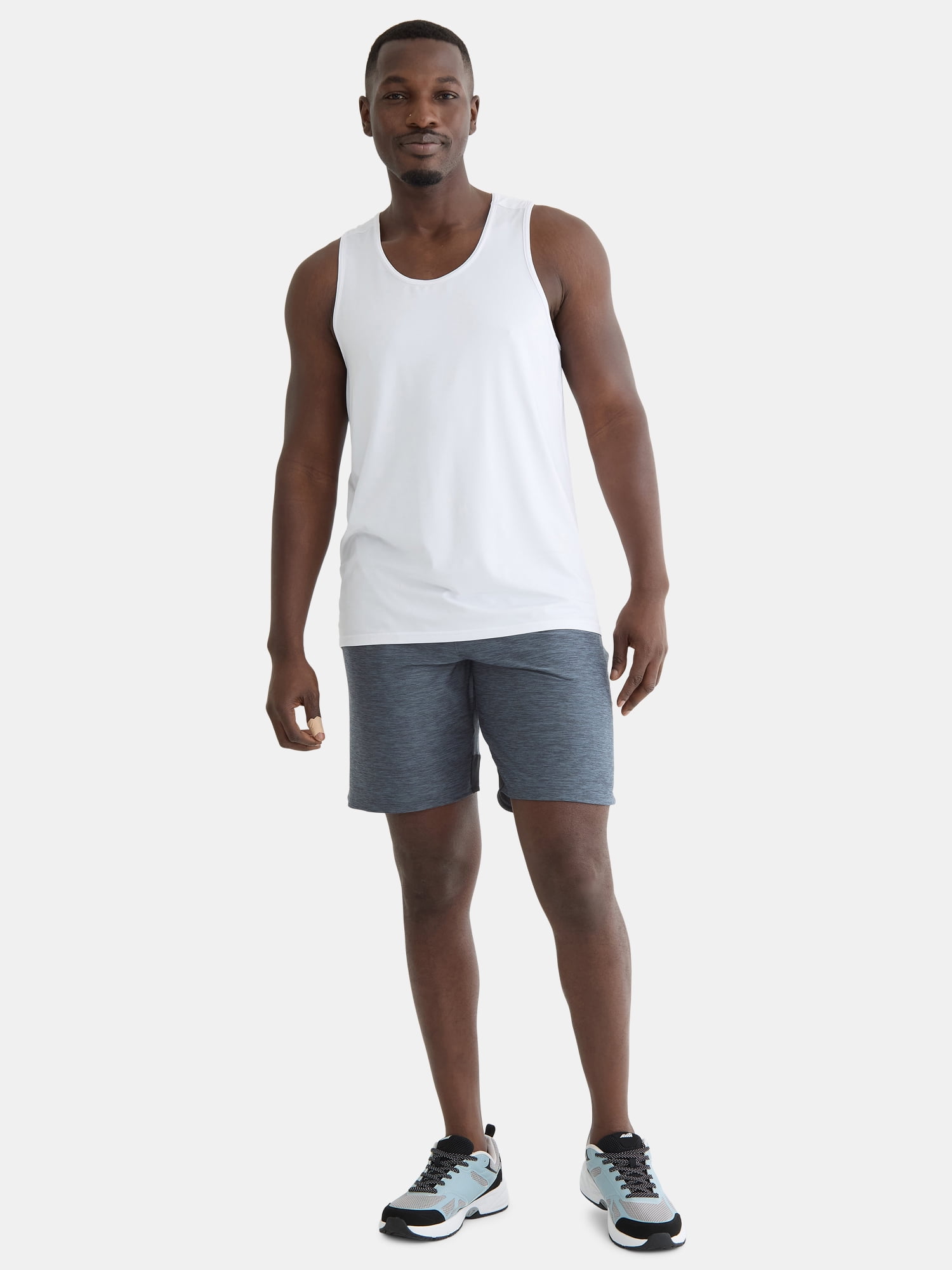Athletic Works Men's & Big Men’s Jersey Knit Shorts, 9" Inseam, Sizes XS-5XL