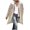 Khaki, variant on Long Winter Coats for Women Puffer Reversible Padded Down Jackets Thicken Fleece Shearling Jackets Outerwear with Hood