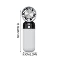 thumbnail image 3 of Portable Handheld Fan | USB Rechargeable Personal Fan with Digital Display | 3 Speed Mini Desk Fan for Travel, Office & Outdoor Use | Compact Standable Fan with Turbine Blades, 3 of 6