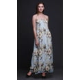 thumbnail image 3 of Bimba Robe Soleil de Plage pour Femmes à Corsage Smocké, Imprimé Floral et Martin-Pêcheur - Grand, 3 of 7