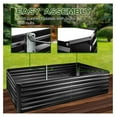 Metal Raised Bed Garden Bed Kit, 8x4x2ft Tall Galvanized Planter Raised