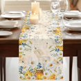 thumbnail image 3 of Table Runners 72 Inches Long Dress Scarves, Daisy Spring Floral Farmhouse Kitchen/Dining Table Runner, Coffee Tablerunners, Farmhouse Botanical Green Leaves Vintage Art 18x72 Inch, 3 of 9