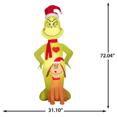 thumbnail image 3 of Dr. Seuss Noël Gonflable Grinch avec Max, 3 of 4
