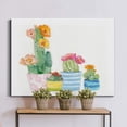 thumbnail image 5 of HFDF Cacti Conglomerate I Wall Art, Premium Gallery Wrapped Canvas Décor, Ready to Hang, Made America Print 10x8inch Framed, 5 of 7