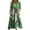 Green, variant on Women's Casual Crew Neck Christmas Print Mid-Length Dress with Pockets, Long Sleeve Holiday Party Dress with Festive Pattern, A-Line Swing Vintage Style,Red,Size XL