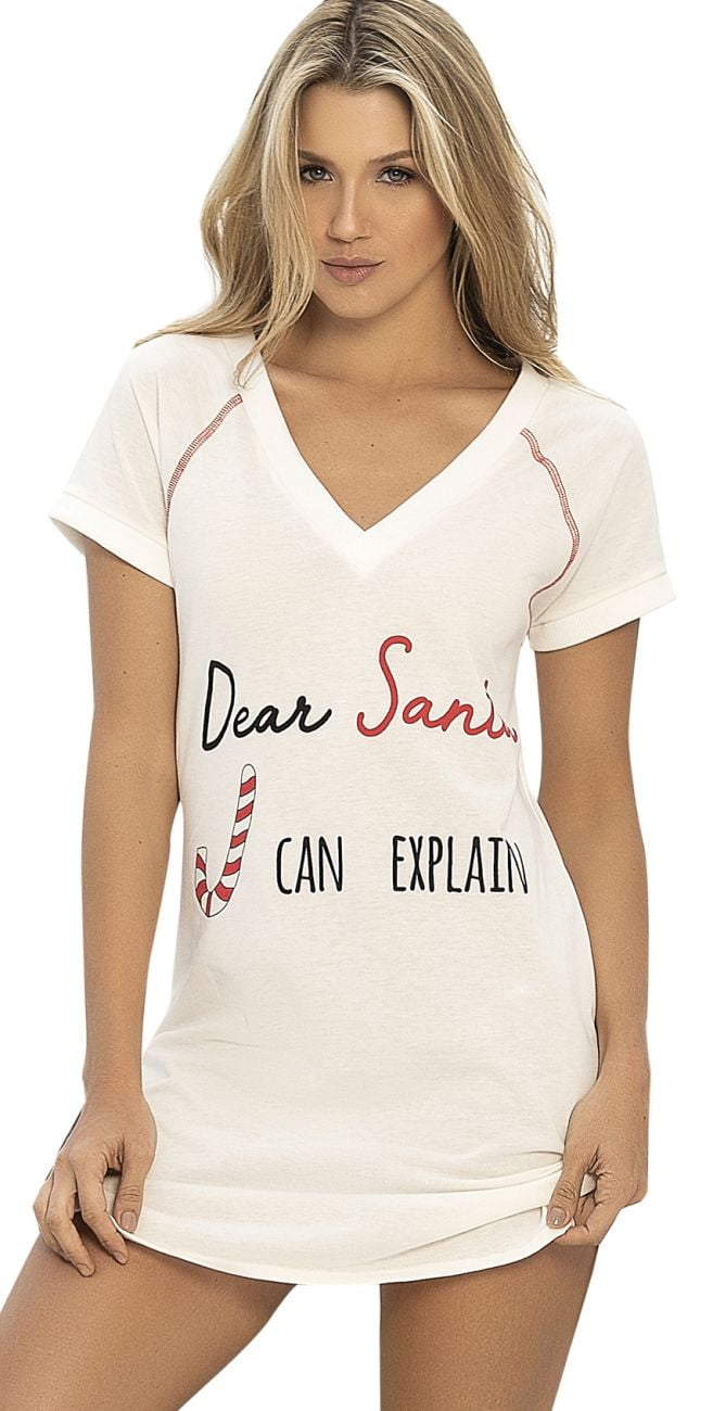 Mapale Womens Dear Santa Sleep Shirt 