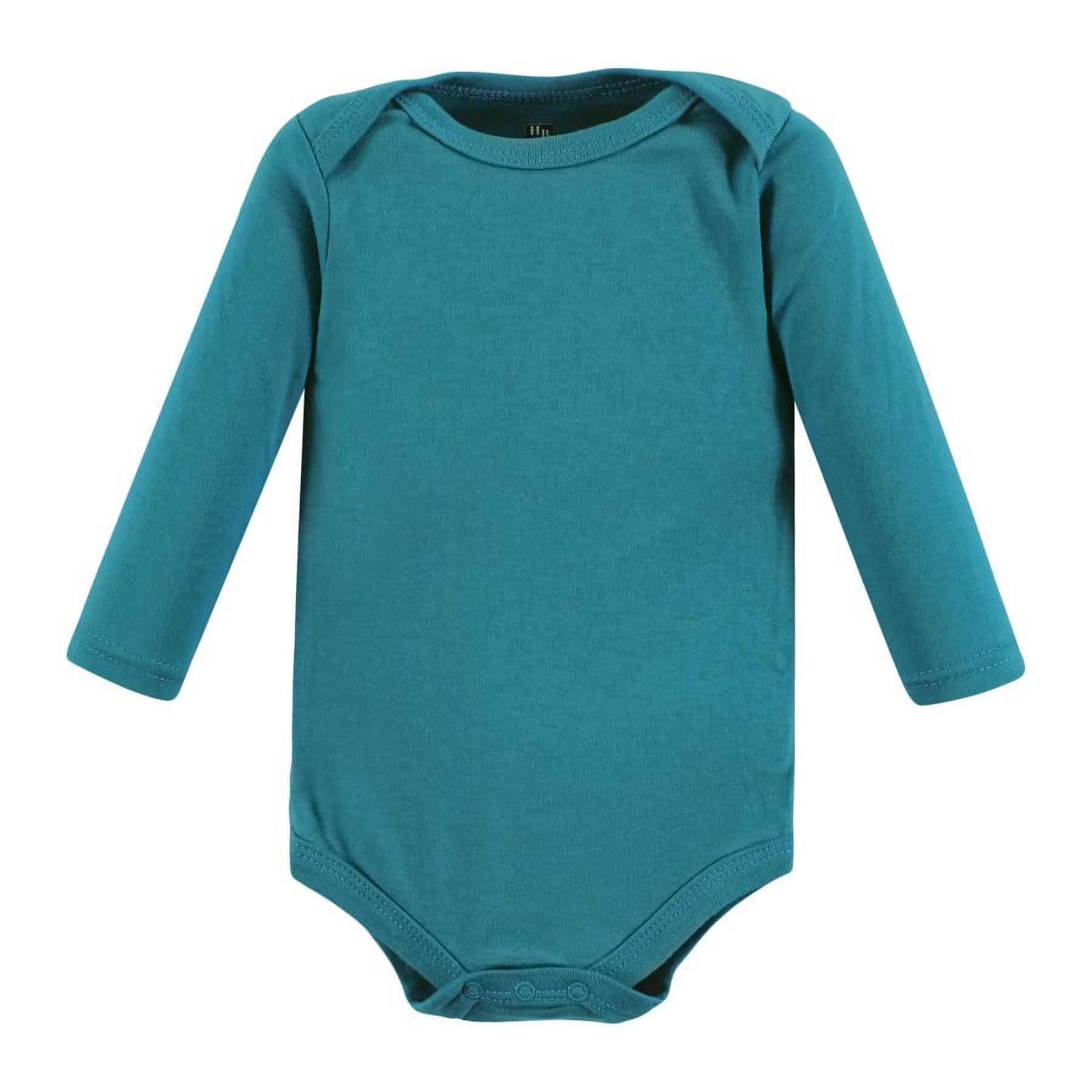 Hudson Baby Cotton Long-Sleeve Bodysuits, 7-Pack, Newborn-24 Months