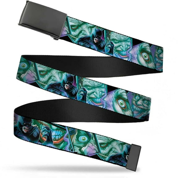 Adjustable Belt, Clamp Buckle, Cut-to-Fit, DC Issue 16 Batman Screaming Joker Expressions Cover