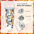 thumbnail image 6 of Autumn Leaf Mug, Fall Cup 30 Oz Tumbler with Handle and Flip Straw, Insulated Autumn Mugs Keeps Drinks Cold & Hot, Stainless Steel Fall Coffee Mug Fall Themed Thanksgiving Gifts For Women, 6 of 6