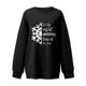 thumbnail image 2 of Gibobby Sudaderas para mujer navidad Sudadera con capucha estampada navideña holgada para mujer con mangas hasta los hombros(Negro,M), 2 of 4
