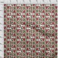 thumbnail image 3 of oneOone Georgette Viscose Fabric Leaves & Floral Block Printed Craft Fabric BTY 42 Inch Wide, 3 of 4