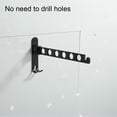 thumbnail image 1 of Aluminum Retractable Folding Indoor Wall Hanging Rack for Laundry Room Bedroom, 1 of 8