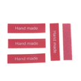 thumbnail image 3 of 20pcs Etiquetas de material cuero de La PU Etiquetas de Bricolaje Coser en Etiquetas para Bolsas de Decoración de Rosado, 3 of 6
