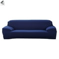 thumbnail image 3 of PULLIMORE Stretch Sofa Slipcover Couch Covers Non-Slip One Piece Furniture Protector (4 Seaters, Navy Blue), 3 of 9