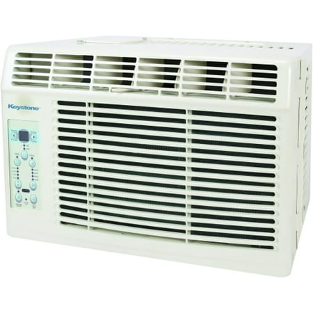 Keystone KSTAW06B Energy Efficient 6,000-BTU 115V Window-Mounted Air Conditioner with "Follow Me" LCD Remote Control