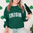 thumbnail image 5 of Besolor Chandail en Molleton pour Femmes St Patricks Day Trèfle Imprimé Manches Longues Pull Décontracté Col Rond Graphique, 5 of 5