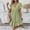 *Green, variant on U Women's V Neck Ruffled Short Sleeve Babydoll Dress,Casual Flowy Tiered Mini Dress Beige,Women's Plus L