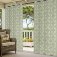 thumbnail image 3 of Sage Green Outdoor Curtains for Patio Waterproof,Windproof Privacy Curtains with Weighted Bottom,Geometric Flower Leaf Diamond Plaid Retro Outside Drapes for Picnic Garage Yard Cabana 54"x95" 1 Panel, 3 of 8