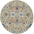 thumbnail image 2 of Nourison Passion Ivory/Multicolor 4' x Round Area Rug, Boho, Moroccan, Bed Room, Living Room, Dining Room, Kitchen, , Easy Cleaning, Non Shedding (4' Round), 2 of 8
