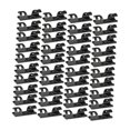 thumbnail image 2 of 100 piezas de clips para cables, organizadores de cables, soportes versátiles para cables. Negro, 2 of 9