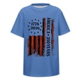 thumbnail image 3 of America 250 T Shirt Kids Graphic Anniversary Tee Soft Casual Print Shirt Boys 4Th of July Shirt Blue 10-11 Years, 3 of 5