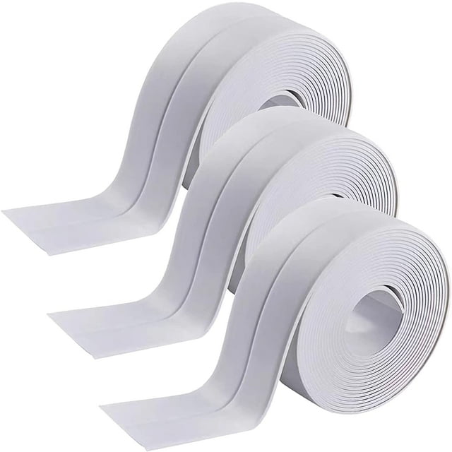 Caulk Strips for Bathroom, 3 Pack Caulk Strip Caulk Tape Self Adhesive
