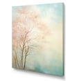 thumbnail image 2 of Designart "Beige Teal Trees love expression" Cottage Canvas Art Print, 2 of 5
