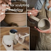 Mid High Fire White Stoneware Clay | Cone 6-10 | Versatile for Wheel Throwing, Hand Building, Sculpting | Suitable for All Skill Levels. 50 lbs
