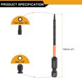 thumbnail image 2 of Uxcell 5pcs T6 Torx Head Screwdriver Bit 4" Long 1/4" Hex Shank Magnetic Tamper Proof 6 Point Star Screw Driver Black Phosphate, 2 of 7